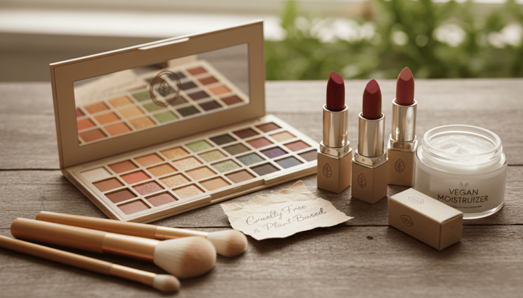 Plusieurs choix de maquillage vegan