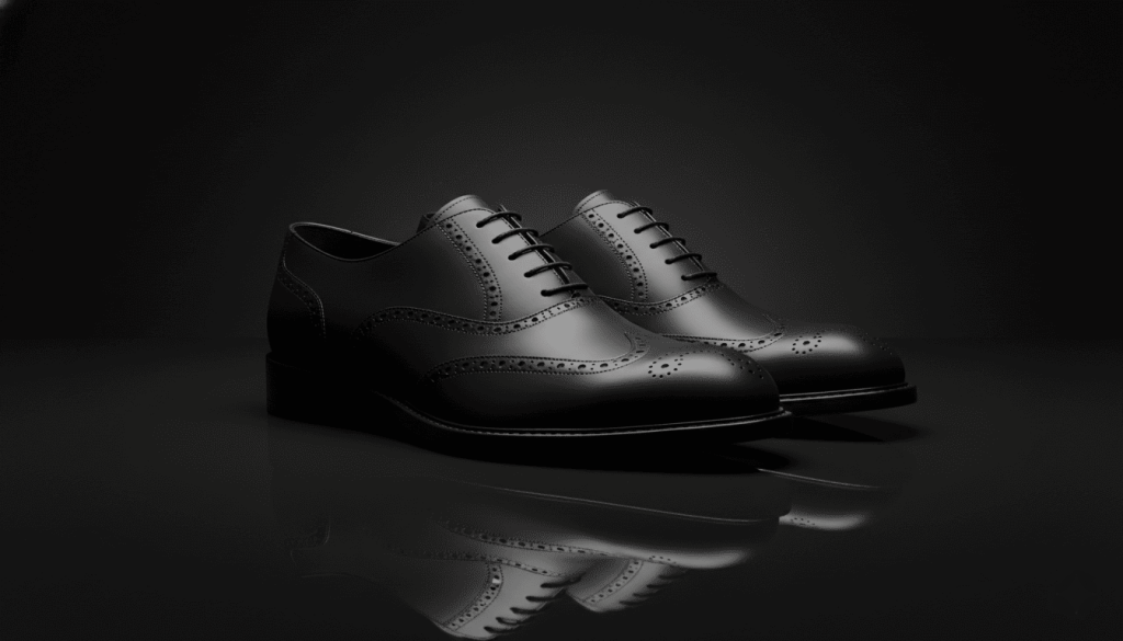 derbies vegan noirs élégants, finition mate