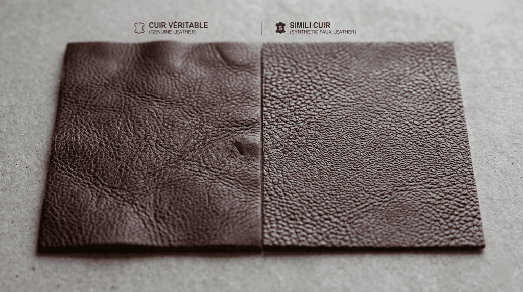 comparatif entre cuir véritable et simili cuir